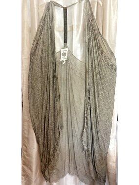 One Size Open Front Duster Vest Fairy Whimsy Boho Festival Hippie.    F